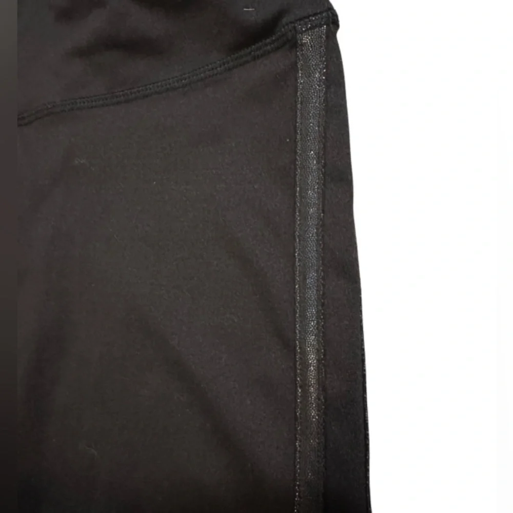 Splendid Black Leggings Double Side Stripe Size Medium